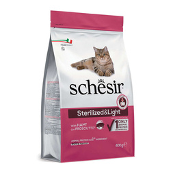 Schesir Suchy Kot Sterilized&Light Wieprzowina 400g