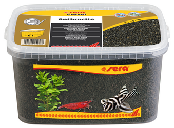 Sera Żwirek do akwarium Gravel Anthracite 1 - 3 mm 6 l antracyt