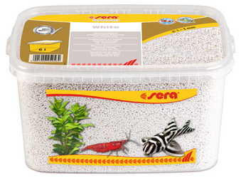 Sera Żwirek do akwarium Gravel White 1 - 3 mm 6 l biały