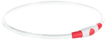 Trixie obręcz z podświetleniem USB czerwona L-XL 65cm/8mm
