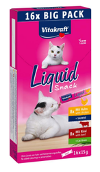 Vitakraft Cat Liquid Snack Big Pack 16x15g