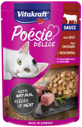 Vitakraft Poesie 85g DELI SAUCE Wołowina