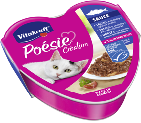 Vitakraft Poesie 85g SAUCE Dorsz z Makaronem i Pomidorami