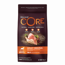 Wellness Core Adult Original karma sucha dla dorosłych psów średnich ras indyk i kurczak 1,8 kg