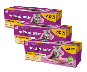 Whiskas Junior Drobiowa Uczta w galaretce dla kociąt 120x85g