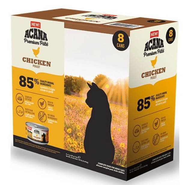 Acana Premium Pate z kurczakiem dla kota 8x85g