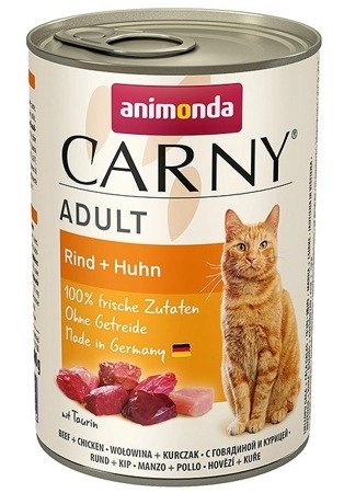 Animonda CARNY ADULT Wołowina i Kurczak 400g