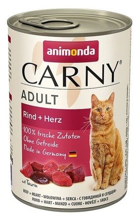 Animonda CARNY ADULT Wołowina i Serca 400g