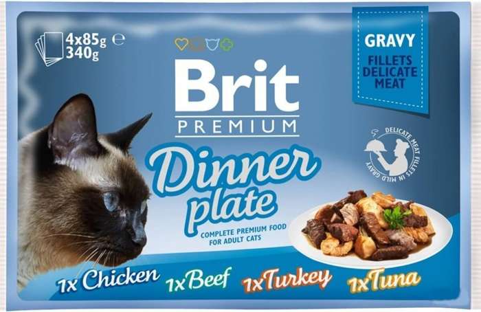 BRIT Pouches Gravy Fillet Dinner Plate 4X85G