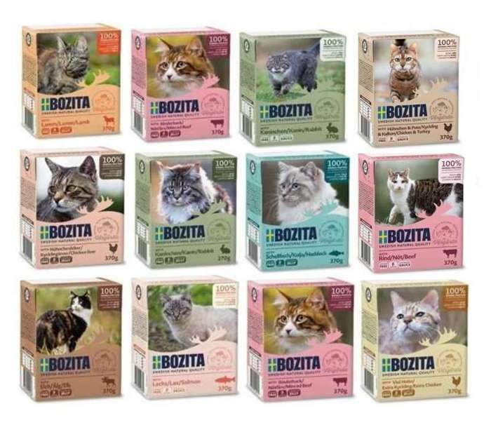 Bozita Cat Kot Pakiet Mix Smaków 12x370g 