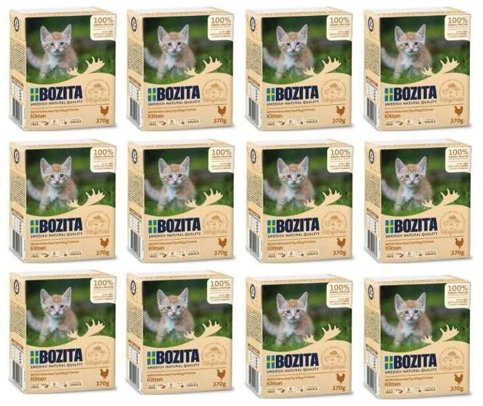 Bozita Feline Kitten Kurczak w Sosie 12x370g