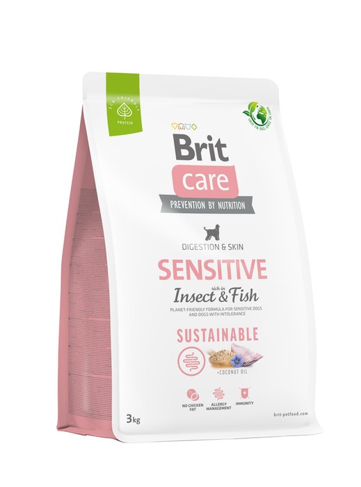 Brit Care Dog Sustainable Sensitive owadami i rybą 3kg