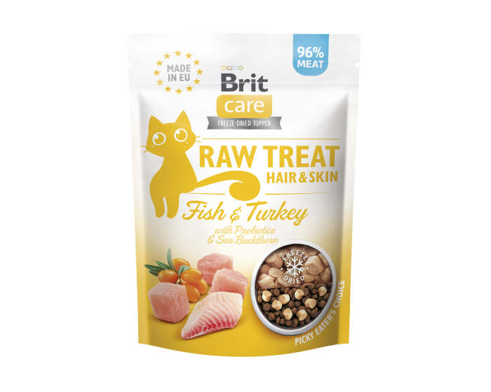 Brit Care Raw Treat Cat Hair& Skin 40g