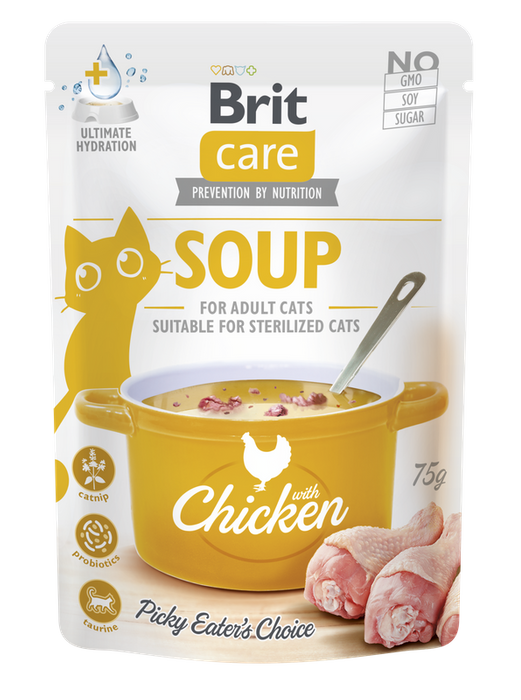 Brit Care Soup kurczak 15x75g