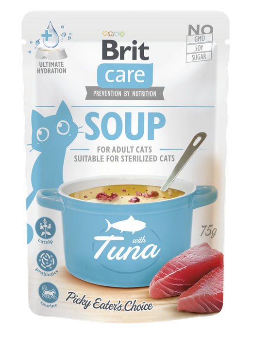 Brit Care Soup tuńczyk 15x75g