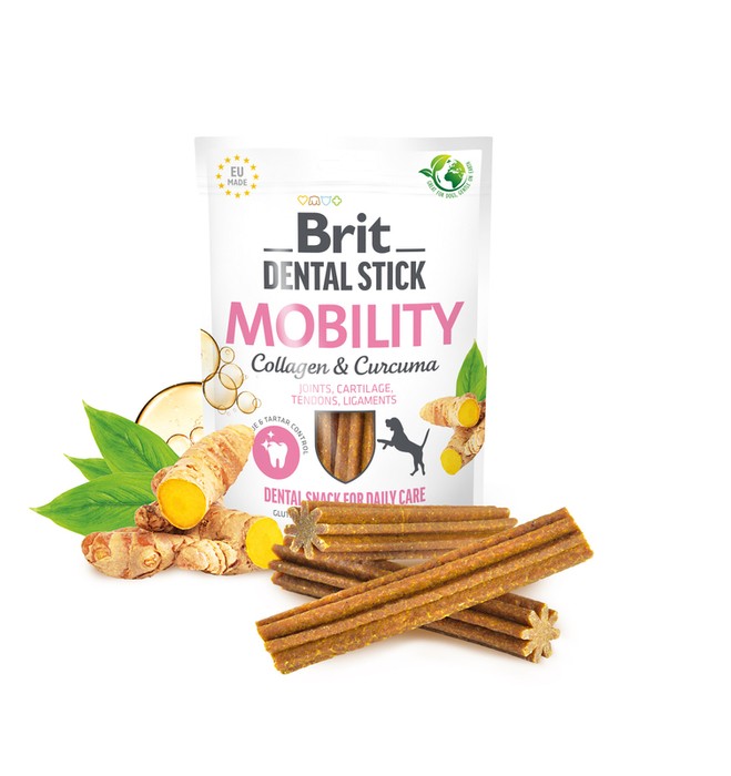 Brit Dental Stick Mobility kurkuma i kolagen 251g