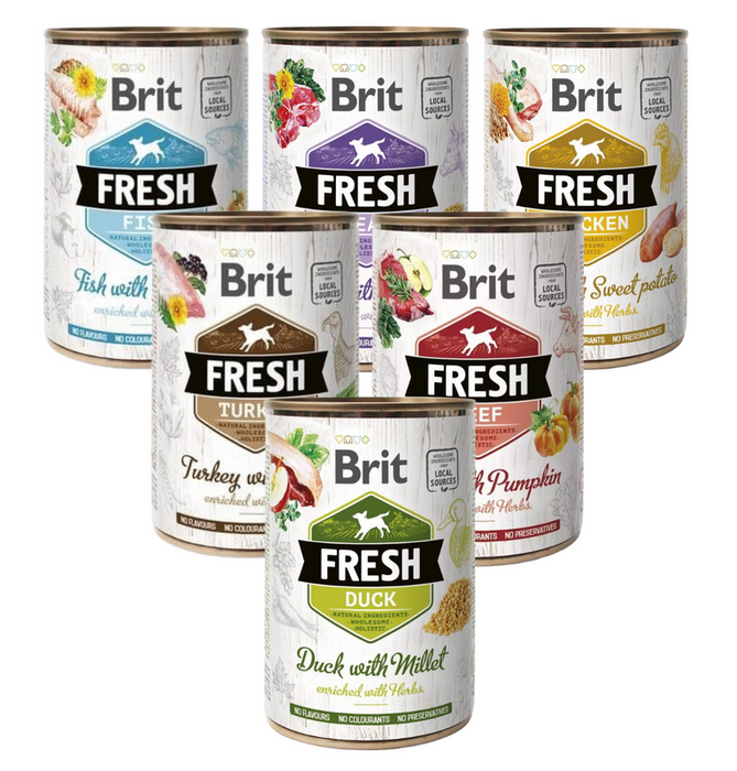 Brit Fresh Mix Smaków 6x400g