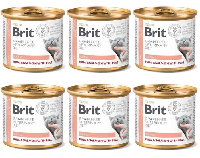 Brit Grain Free Veterinary Diet Cat Renal 6x200g