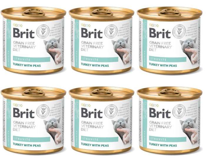 Brit Grain Free Veterinary Diet Cat Struvite 6x200g