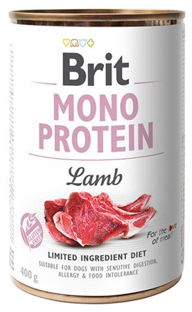 Brit Mono Protein Mokra karma z jagnięciną 400g