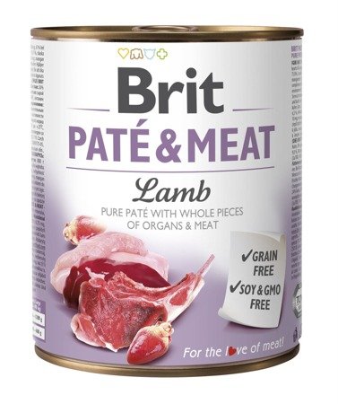 Brit Pate&Meat Lamb Jagnięcina 6x800g 