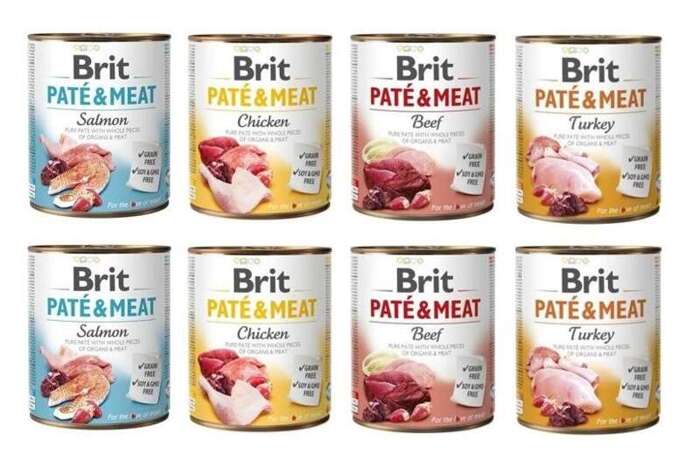 Brit Pate&Meat Mix Smaków 8x800g 