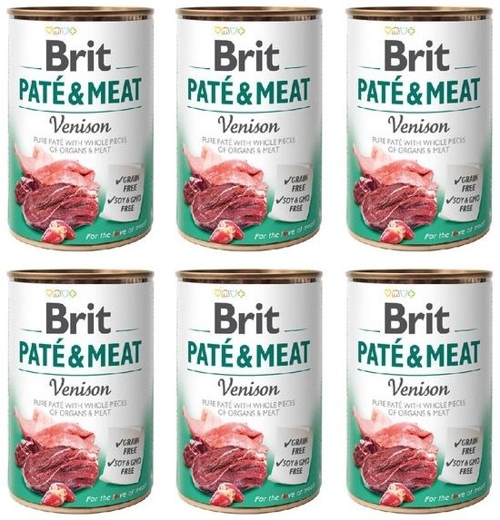 Brit Pate&Meat z dziczyzną 6x400g