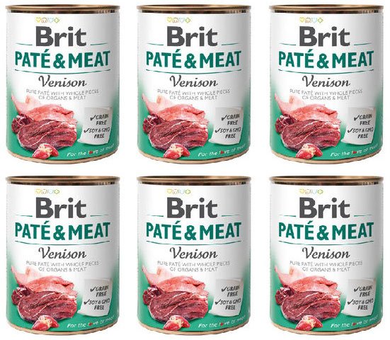 Brit Pate&Meat z dziczyzną 6x800g