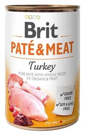 Brit Pate&Meat z indykiem 400g