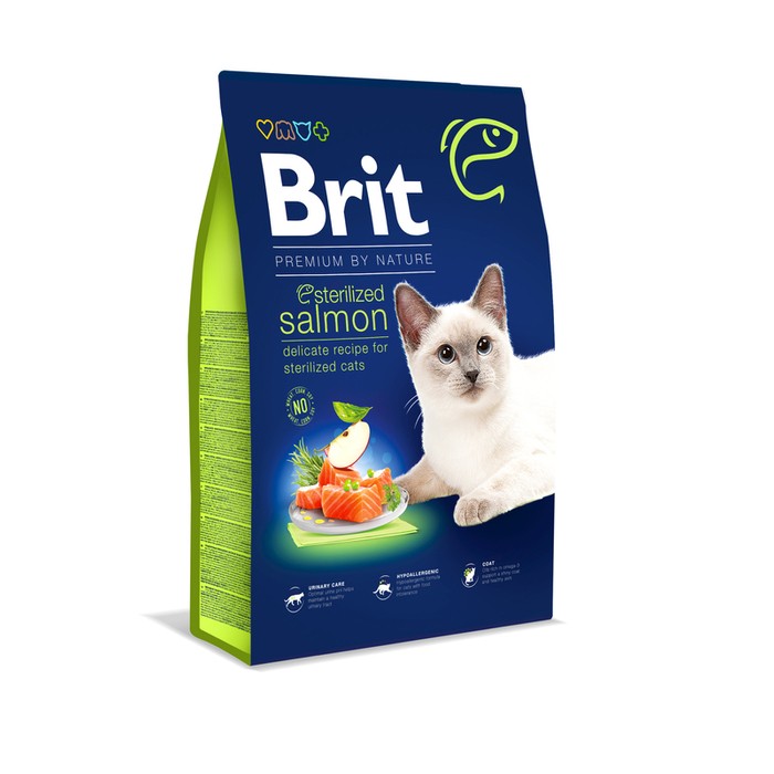 Brit Premium Cat Sterilized Salmon 8kg