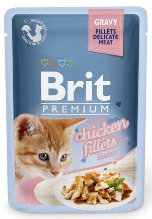 Brit Premium Kitten filety kurczaka w sosie 85g