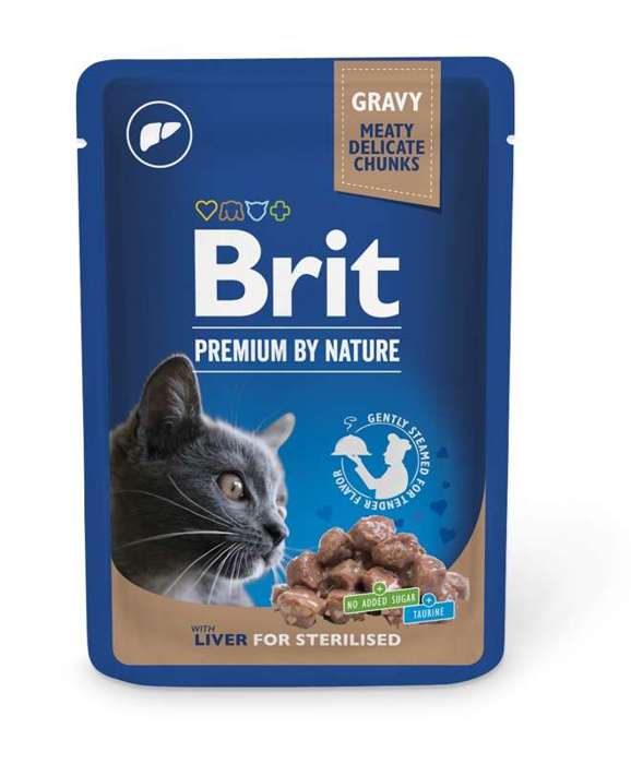 Brit Premium Sterilised wątróbka w sosie 100g