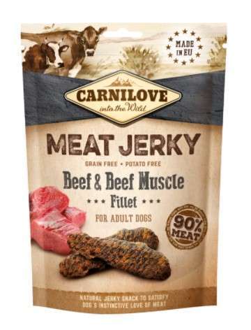 Carnilove Jerky Beef & Beef Muscle Fillet 100g