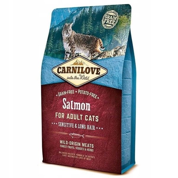 Carnilove Salmon Sensitive&Long Hair 6kg