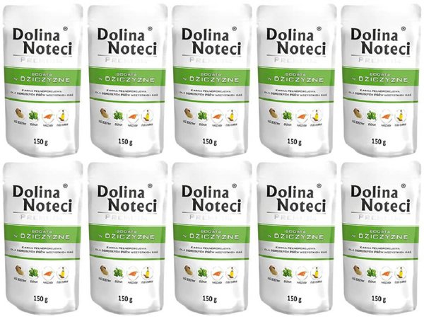 Dolina Noteci Premium Bogata w Dziczyzne 10x150g 