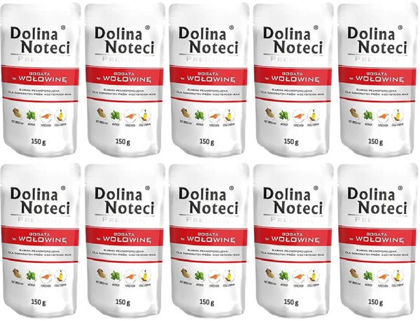 Dolina Noteci Premium Bogata w Wołowinę 10x150g 