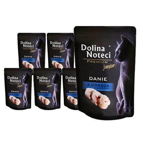 Dolina Noteci Premium JUNIOR Danie z Dorsza z Sardynką 10x85g