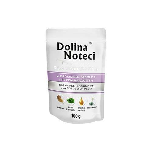 Dolina Noteci Premium Królik z brązowym ryżem 100g