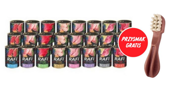 Dolina Noteci Rafi Mix Smaków 24x400g + GRATIS