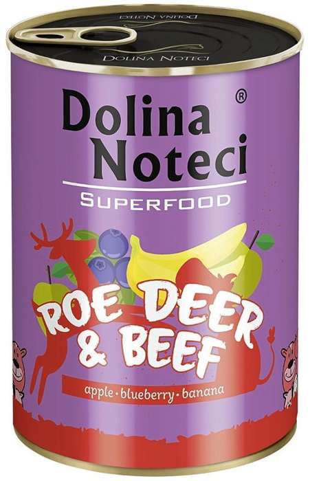 Dolina Noteci SuperFood 400g Sarna i Wołowina