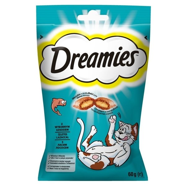 Dreamies z wyśmienitym łososiem 6x 60g