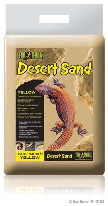 ExoTerra Podłoże Desert Sand żółte 4,5kg