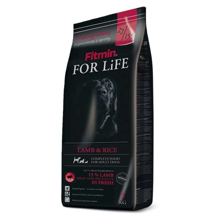 FITMIN Dog For Life Lamb&Rice 3 kg