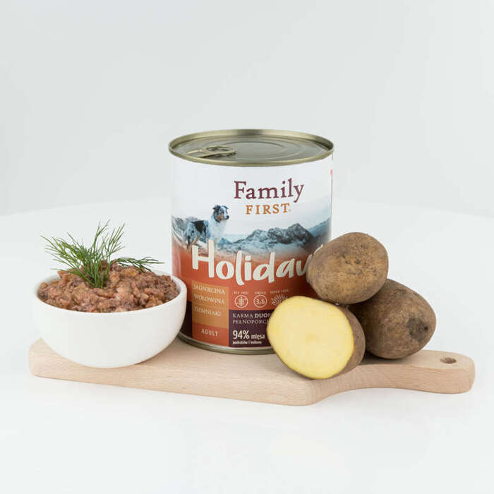 Family First Holidays z jagnięciną, wołowiną i ziemniakami  800g