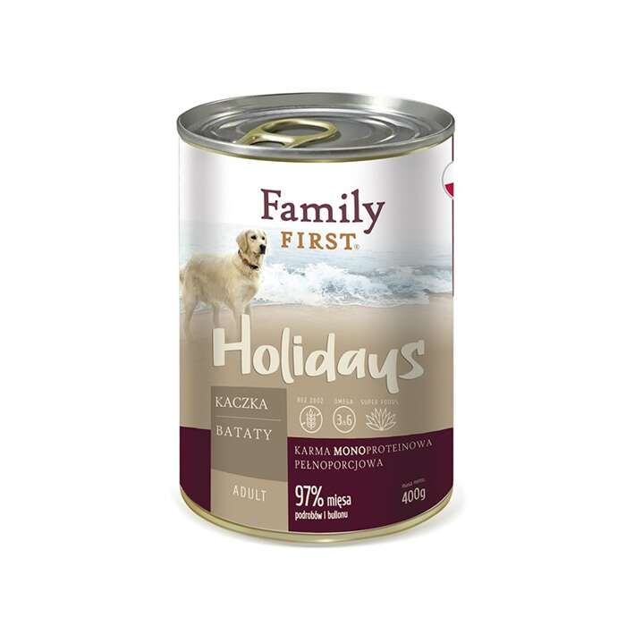 Family First Holidays z kaczką i batatami 12x400g