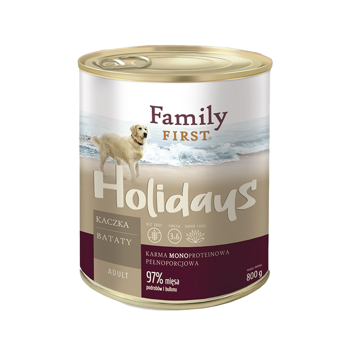 Family First Holidays z kaczką i batatami 800g