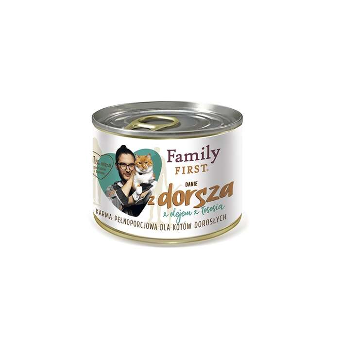 Family First z dorszem 200g mokra karma premium dla kota 3+1 Gratis