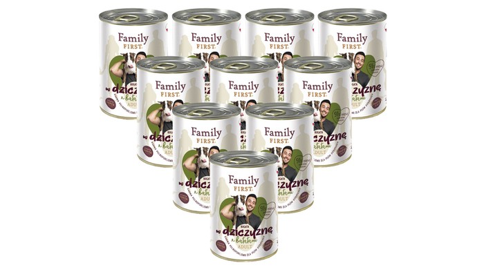 Family First z dziczyzną i batatami 12x400g