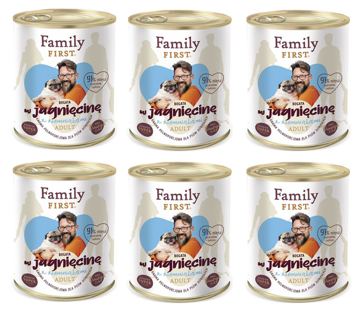 Family First z jagnięciną i ziemniakami 6x800g