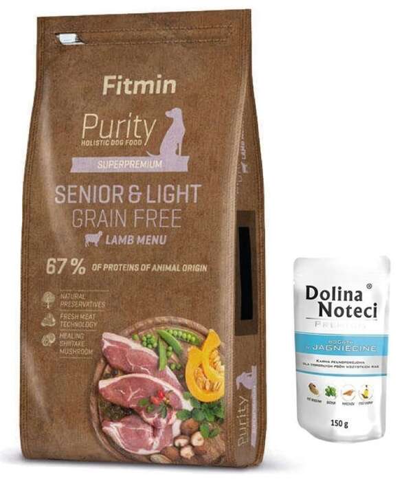 Fitmin Purity GF Senior&Light Lamb 2kg + GRATIS